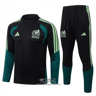 Chandal de Sudadera del Mexico 2026-2027 Nino Negro