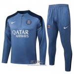 Chandal de Sudadera del Paris Saint-Germain 2025-2026 Nino Gris