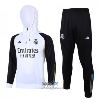 Chandal de Sudadera del Real Madrid 2023-2024 Blanco