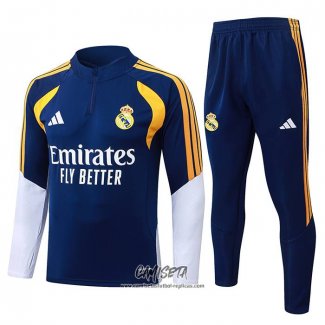 Chandal de Sudadera del Real Madrid 2026-2027 Nino Azul
