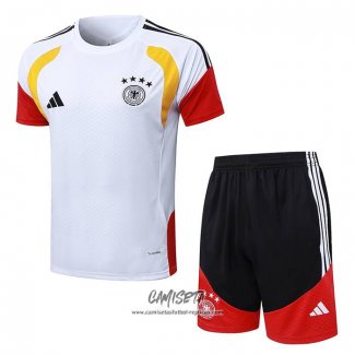 Chandal del Alemania 2025-2026 Manga Corta Blanco - Pantalon Corto