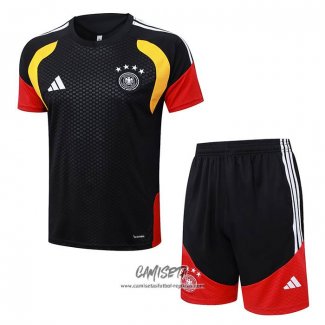 Chandal del Alemania 2025-2026 Manga Corta Negro - Pantalon Corto
