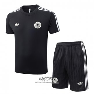 Chandal del Alemania 2026-2027 Manga Corta Negro - Pantalon Corto