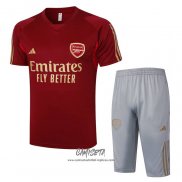 Chandal del Arsenal 2023-2024 Manga Corta Rojo - Pantalon Corto