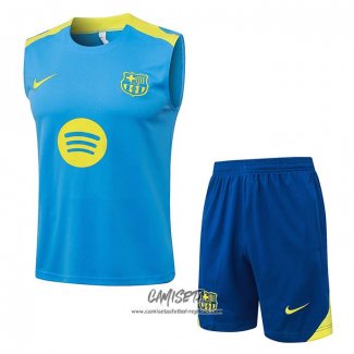 Chandal del Barcelona 2025-2026 Sin Mangas Azul