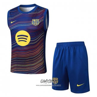 Chandal del Barcelona 2025-2026 Sin Mangas Amarillo Azul