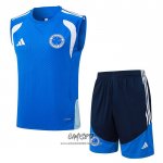 Chandal del Cruzeiro 2025-2026 Sin Mangas Azul