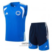 Chandal del Cruzeiro 2025-2026 Sin Mangas Azul