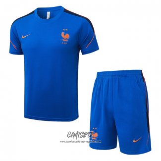 Chandal del Francia 2026-2027 Manga Corta Azul - Pantalon Corto
