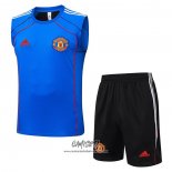 Chandal del Manchester United 2025-2026 Sin Mangas Azul