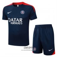 Chandal del Paris Saint-Germain 2025-2026 Manga Corta Azul - Pantalon Corto
