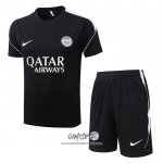 Chandal del Paris Saint-Germain 2026-2027 Manga Corta Negro - Pantalon Corto
