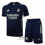 Chandal del Real Madrid 2025-2026 Manga Corta Azul - Pantalon Corto