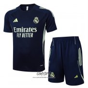 Chandal del Real Madrid 2025-2026 Manga Corta Azul - Pantalon Corto