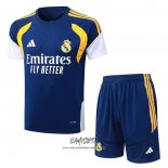 Chandal del Real Madrid 2026-2027 Manga Corta Azul - Pantalon Corto