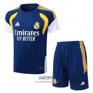 Chandal del Real Madrid 2026-2027 Manga Corta Azul - Pantalon Corto