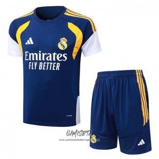 Chandal del Real Madrid 2026-2027 Manga Corta Azul - Pantalon Corto