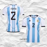 Primera Camiseta Argentina Jugador Foyth 2022