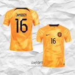 Primera Camiseta Paises Bajos Jugador Janssen 2022