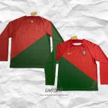 Primera Camiseta Portugal 2022 Manga Larga