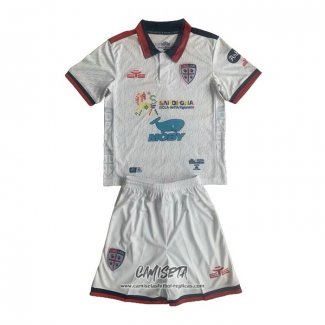Segunda Camiseta Cagliari Calcio 2023-2024 Nino