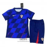 Segunda Camiseta Croacia 2024 Nino