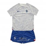 Segunda Camiseta Francia 2022 Nino