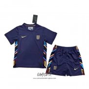 Segunda Camiseta Inglaterra 2024 Nino