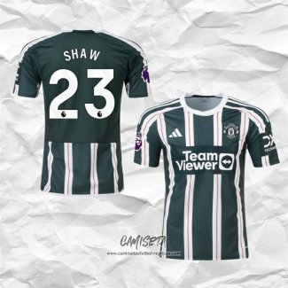 Segunda Camiseta Manchester United Jugador Shaw 2023-2024