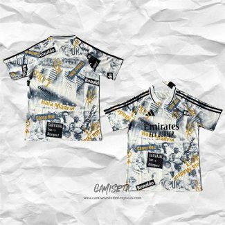 Camiseta Real Madrid Special 2025-2026 Blanco Amarillo Tailandia