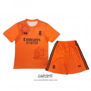 Camiseta Real Madrid Y-3 2024 Nino Naranja