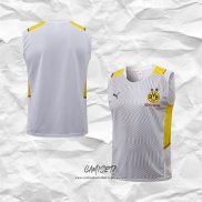 Camiseta de Entrenamiento Borussia Dortmund 2021-2022 Sin Mangas Blanco