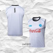 Camiseta de Entrenamiento Napoli 2025-2026 Sin Mangas Blanco