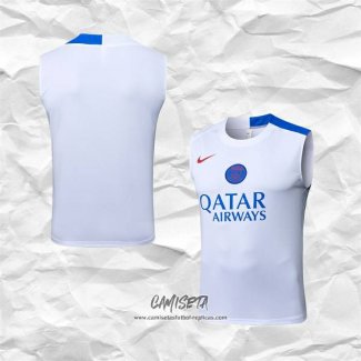 Camiseta de Entrenamiento Paris Saint-Germain 2025-2026 Sin Mangas Blanco