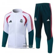 Chandal de Chaqueta del Real Madrid 2026-2027 Nino Blanco Rojo