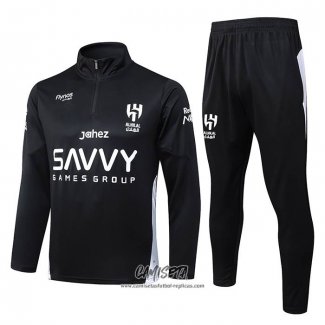 Chandal de Sudadera del Al Hilal 2025-2026 Nino Negro