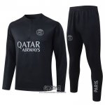 Chandal de Sudadera del Paris Saint-Germain 2025-2026 Nino Negro