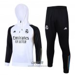 Chandal de Sudadera del Real Madrid 2023-2024 Nino Blanco