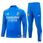 Chandal de Sudadera del Real Madrid 2025-2026 Nino Azul