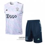 Chandal del Ajax 2023-2024 Sin Mangas Blanco