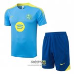 Chandal del Barcelona 2025-2026 Manga Corta Azul - Pantalon Corto