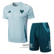 Chandal del Cruzeiro 2024-2025 Manga Corta Verde Pantalon Corto