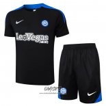 Chandal del Inter Milan 2024-2025 Manga Corta Azul - Pantalon Corto