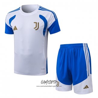 Chandal del Juventus 2026-2027 Manga Corta Blanco - Pantalon Corto