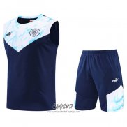 Chandal del Manchester City 2022-2023 Sin Mangas Azul