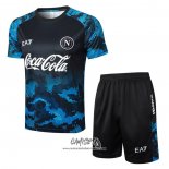Chandal del Napoli 2024-2025 Manga Corta Azul - Pantalon Corto