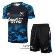 Chandal del Napoli 2024-2025 Manga Corta Azul - Pantalon Corto