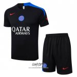 Chandal del Paris Saint-Germain 2025-2026 Manga Corta Negro - Pantalon Corto