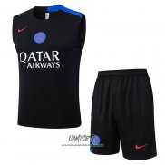Chandal del Paris Saint-Germain 2025-2026 Sin Mangas Negro