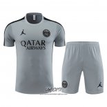 Chandal del Paris Saint-Germain Jordan 2023-2024 Manga Corta Gris - Pantalon Corto